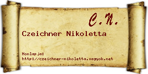 Czeichner Nikoletta névjegykártya